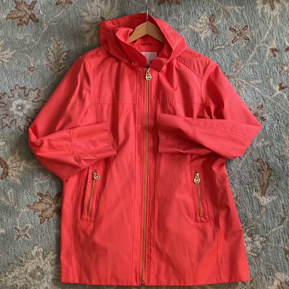 Like New Michael Kors Rainjacket - Coral - Petite XL
